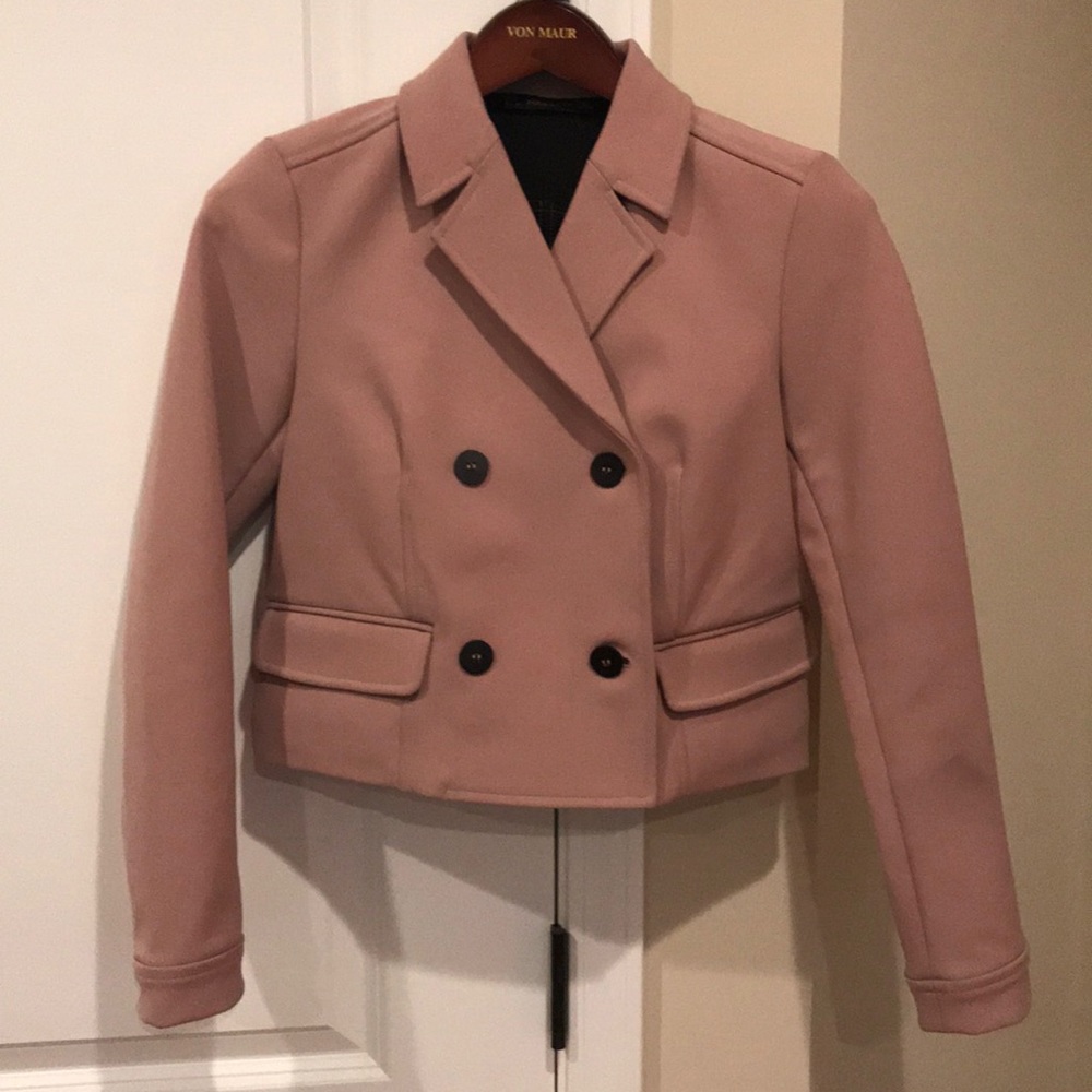 Zara blush blazer jacket